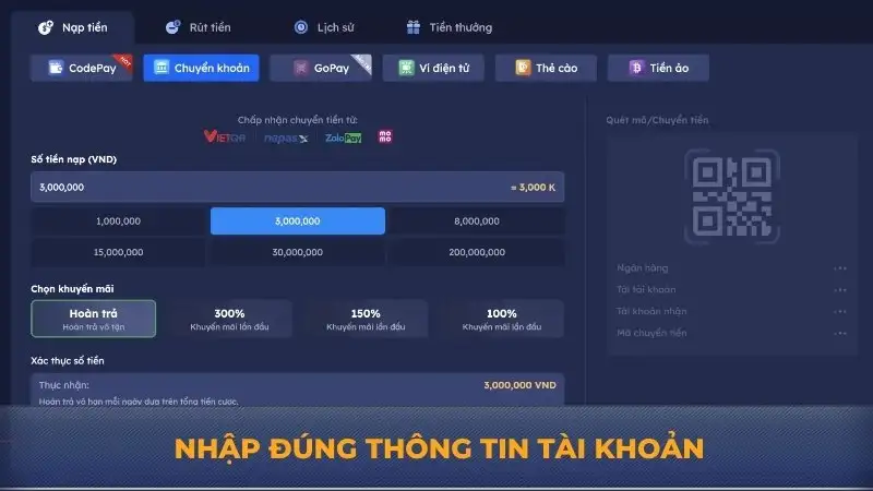 Nạp tiền DA88 – Giao dịch nhanh chóng, an toàn, uy tín