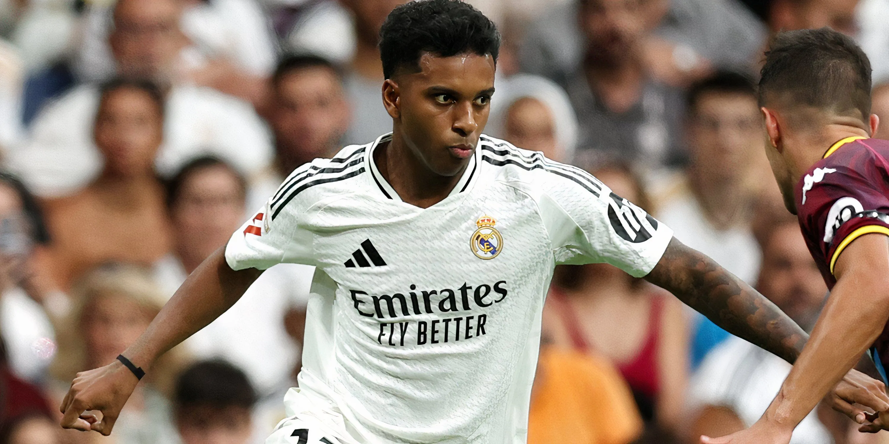 Rodrygo thi đấu cho Real Madrid năm 2024