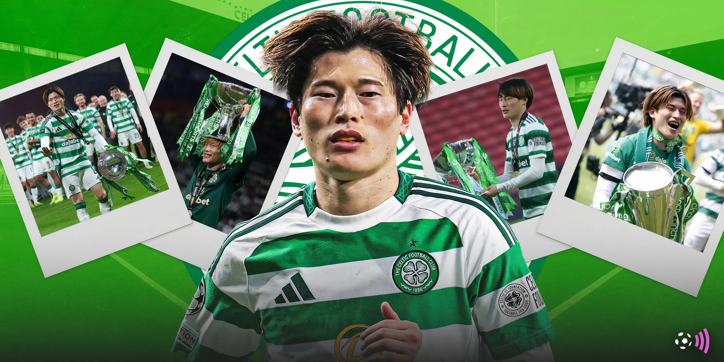 Kyogo Furuhashi, cựu tiền đạo chủ lực của Celtic, trong một pha bóng tấn công đầy quyết tâm.