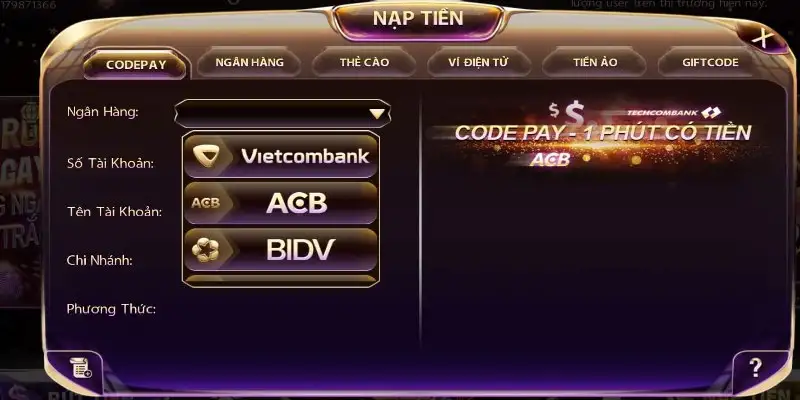 Nạp tiền Vinwin – Hướng dẫn các bước cho người chơi mới