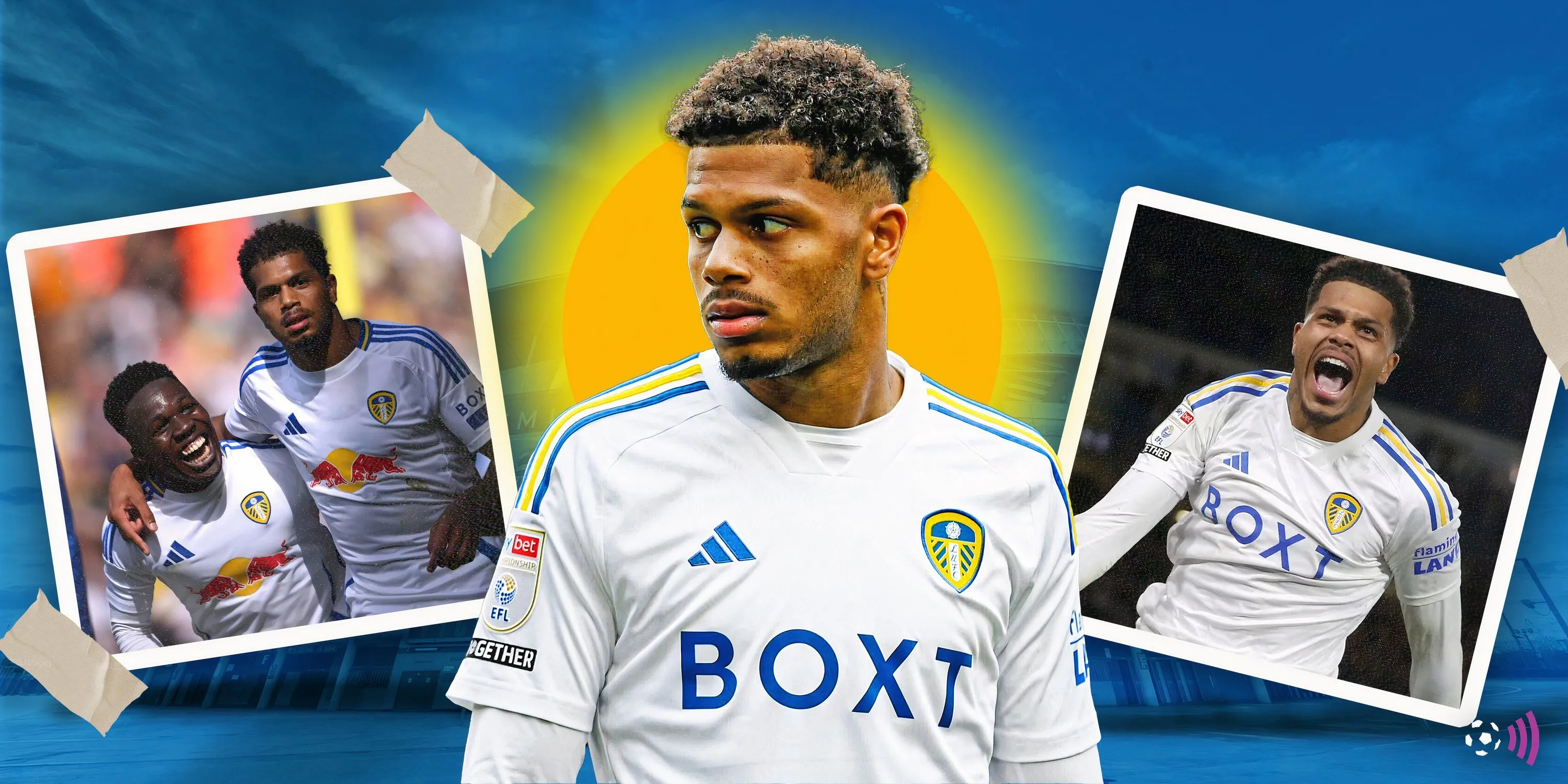 Tiền đạo Georginio Rutter trong màu áo Leeds United