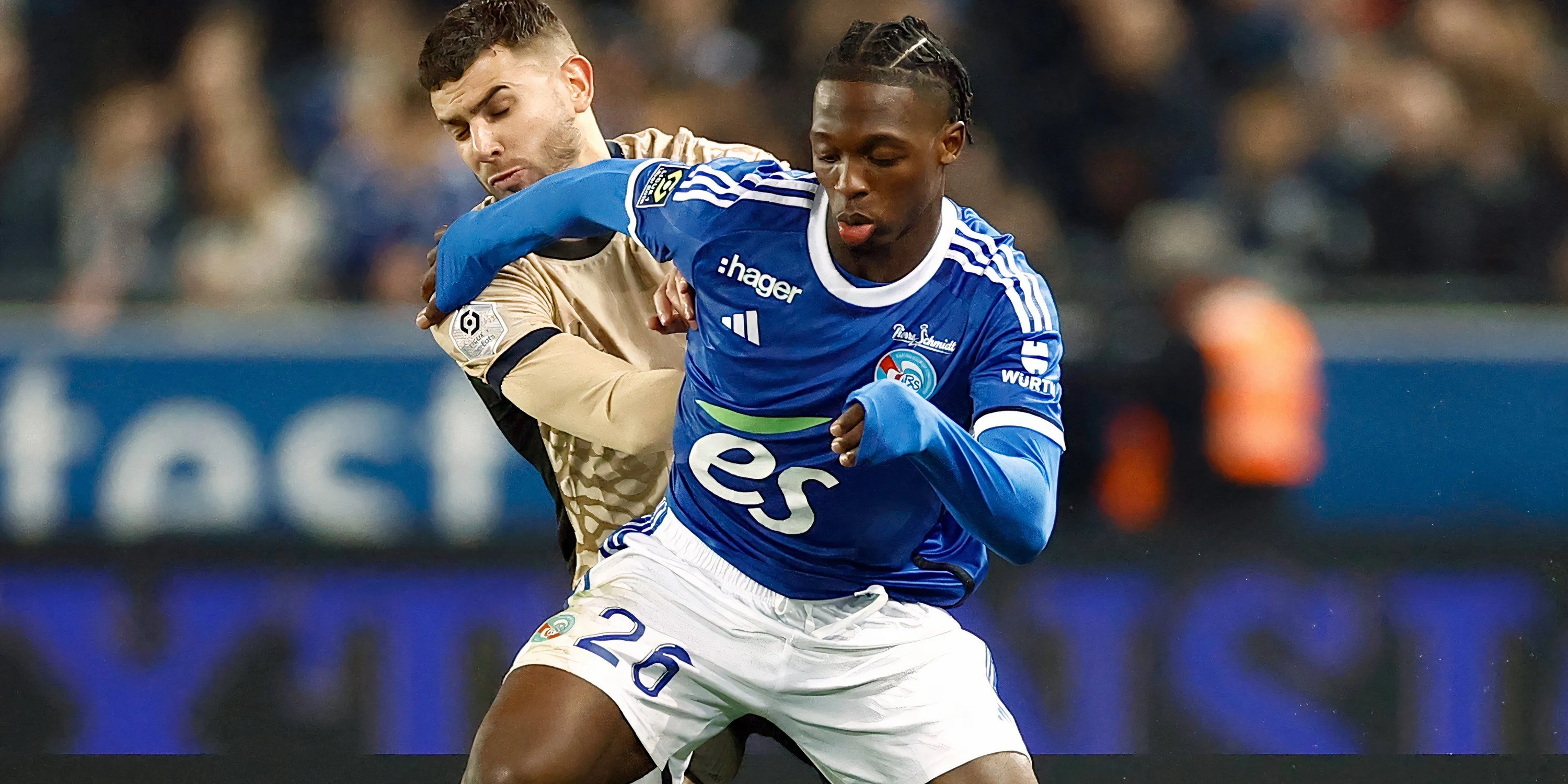 Dilane Bakwa, mục tiêu chuyển nhượng của Leeds United từ Strasbourg.